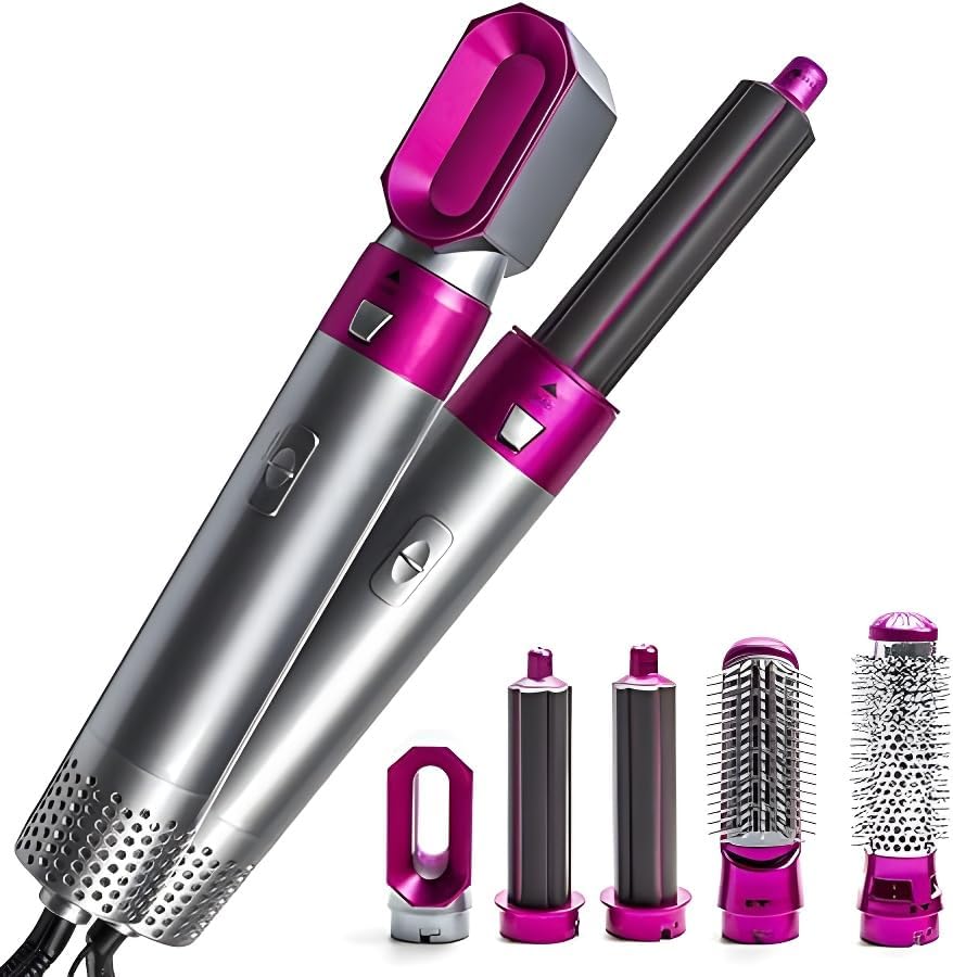 5-in-1 Hair Dryer & Curler Tool – All-in-One Styling