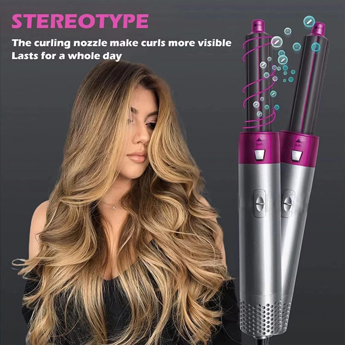 5-in-1 Hair Dryer & Curler Tool – All-in-One Styling